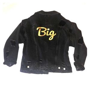 Sorority “Big” Black Denim Jacket